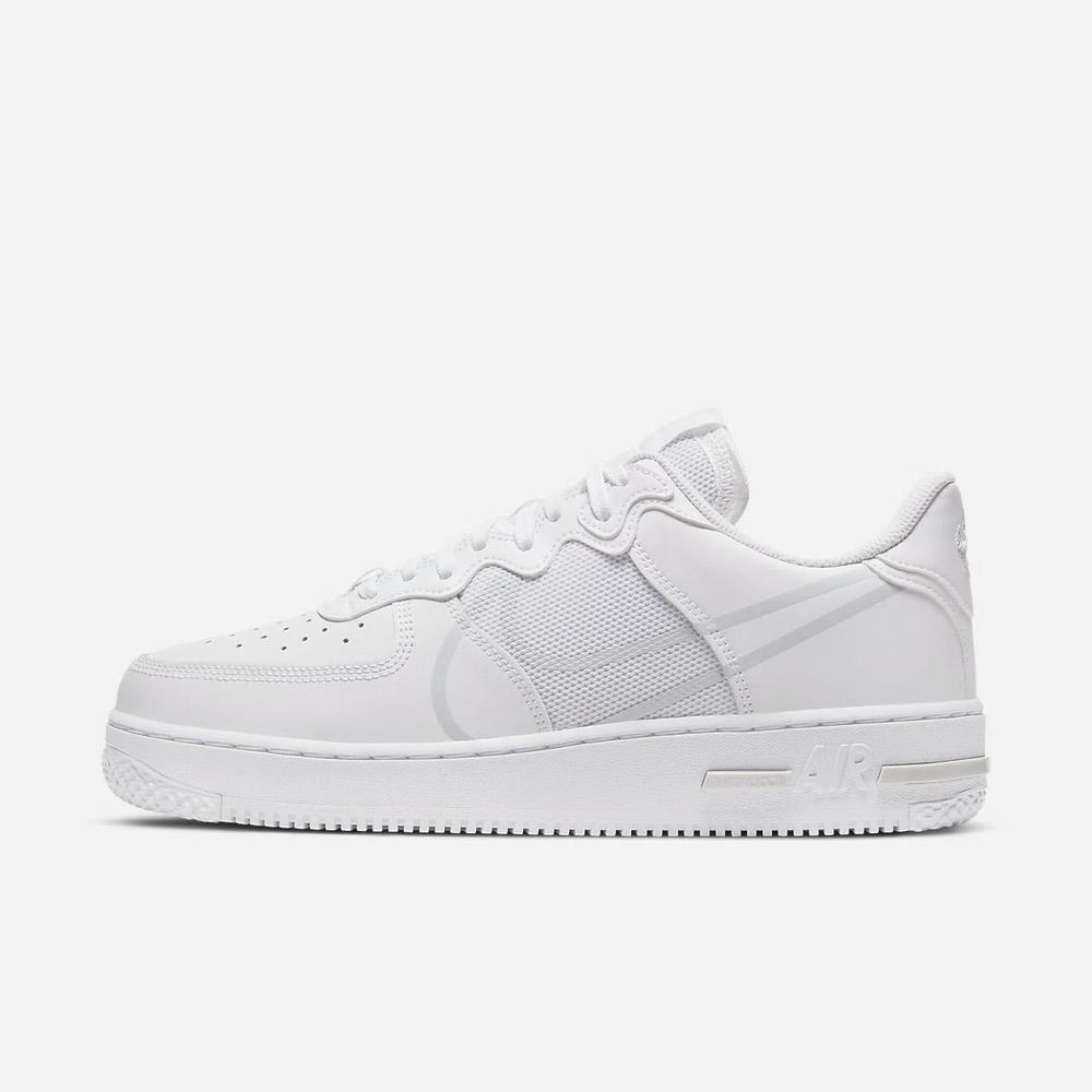 Sneakers Nike Air Force 1 React Blanche 4691-753 White/Pure Platinum Homme | YIY-93090819